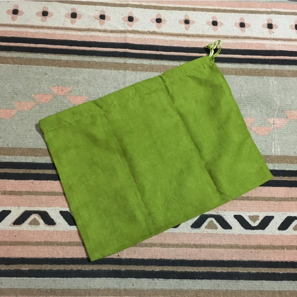 Tory Burch Soft Green Dustbag small approx 13” x 10” RARE travel